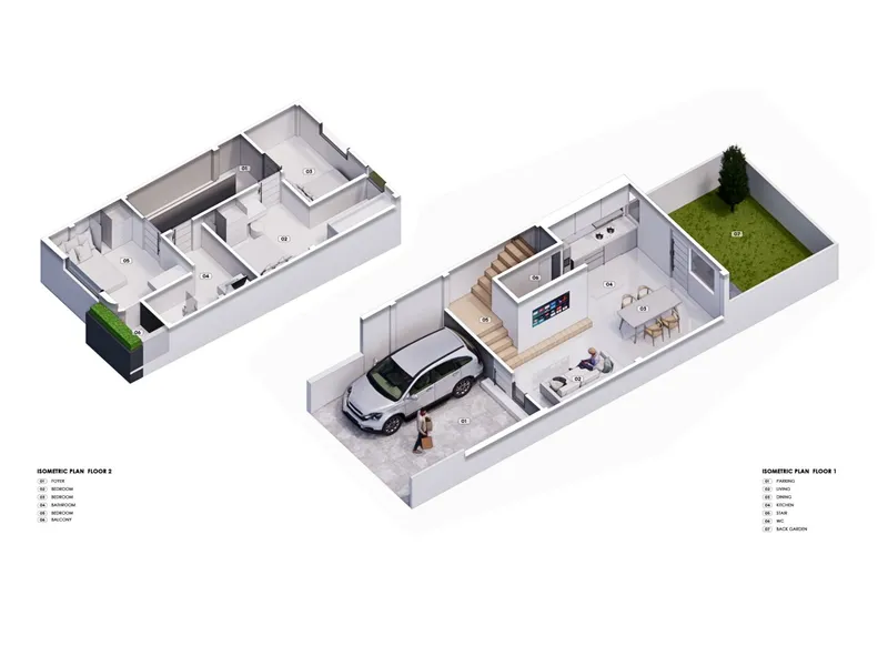 Townhouse 4-bedroom 205 sqm in Midori Townhome (Kathu) · Floor plan of a different unit type here