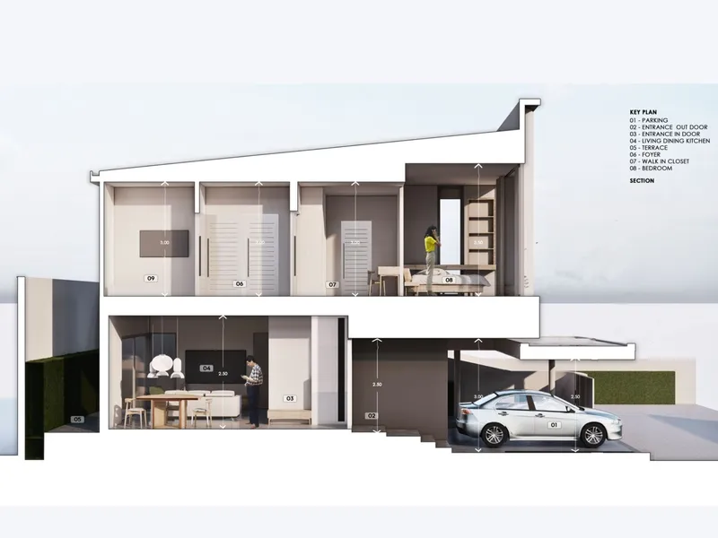 Midori Townhome, floor plan