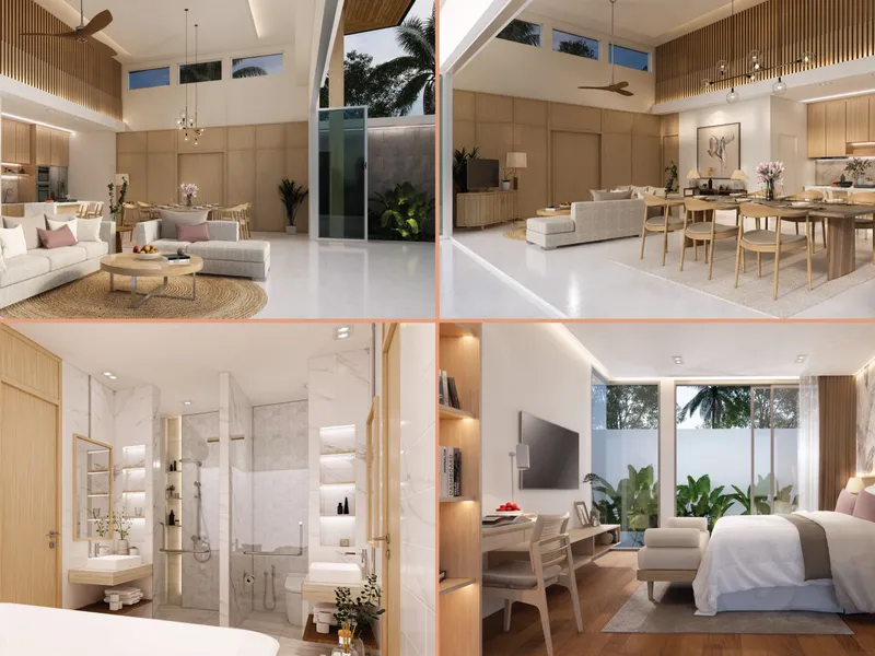 Moneteria Villas, půdorys: interiér