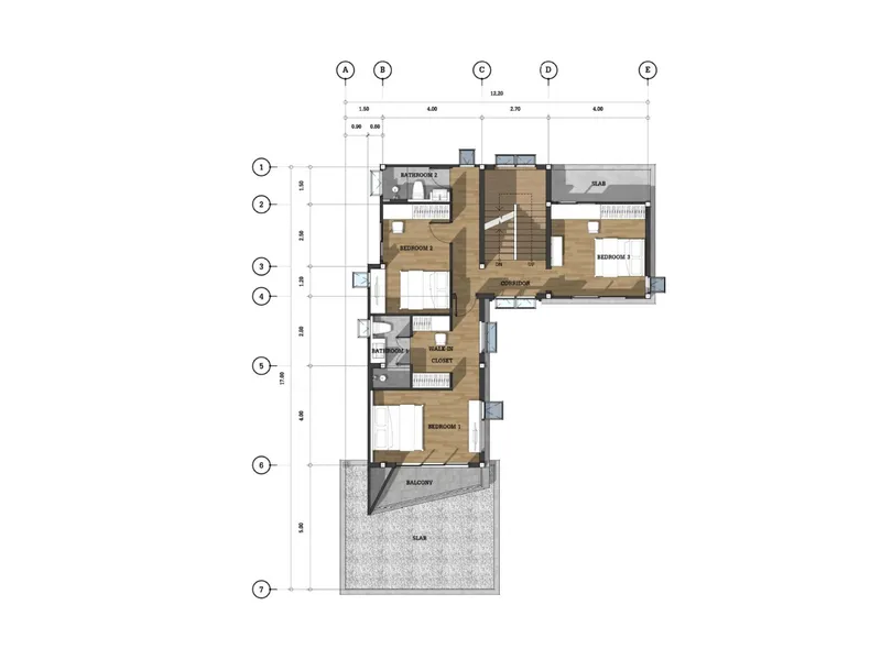 Villa 4-bedroom 369 sqm in NAI VILLAS Chalong (Chalong) · Development floor plan