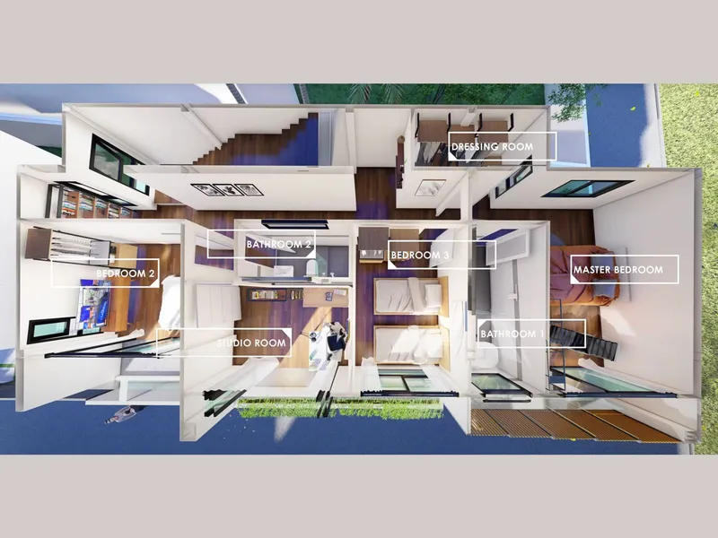 Villa 4-bedroom 342 sqm in NAI VILLAS Golf & Mountain Greenview Kathu (Kathu) · Development floor plan