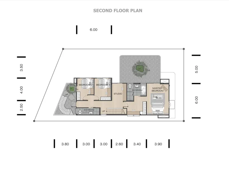 Villa 4-bedroom 390 sqm in NAI VILLAS Kathu (Kathu) · Development floor plan
