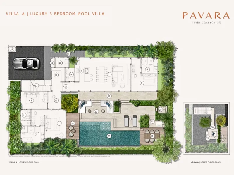 Pavara Kiri Villas, floor plan