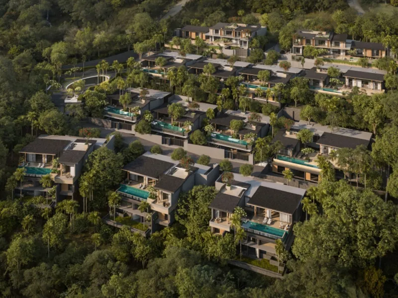 Villa 3-bedroom 592 sqm in Pavara Vhana (Layan) · aerial view