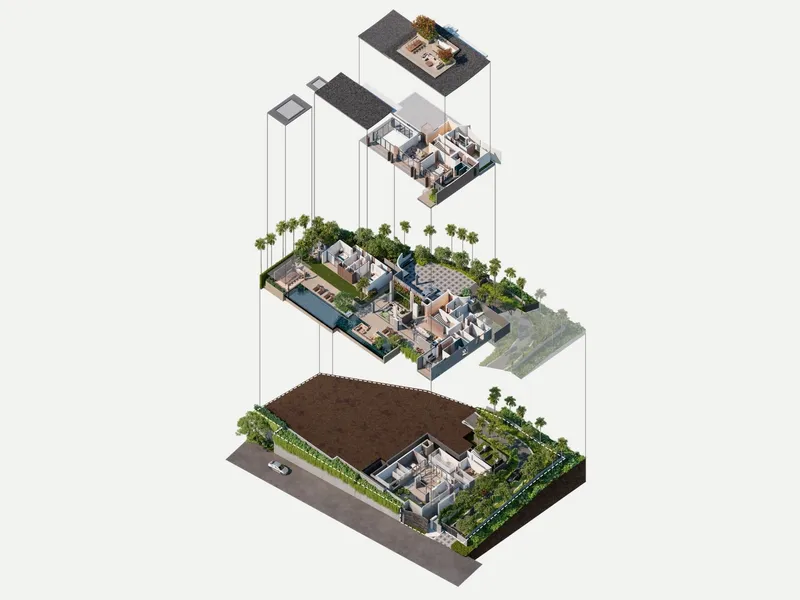 Villa 3-bedroom 592 sqm in Pavara Vhana (Layan) · Development floor plan