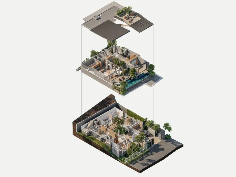 Villa 3-bedroom 592 sqm in Pavara Vhana (Layan) · Development floor plan