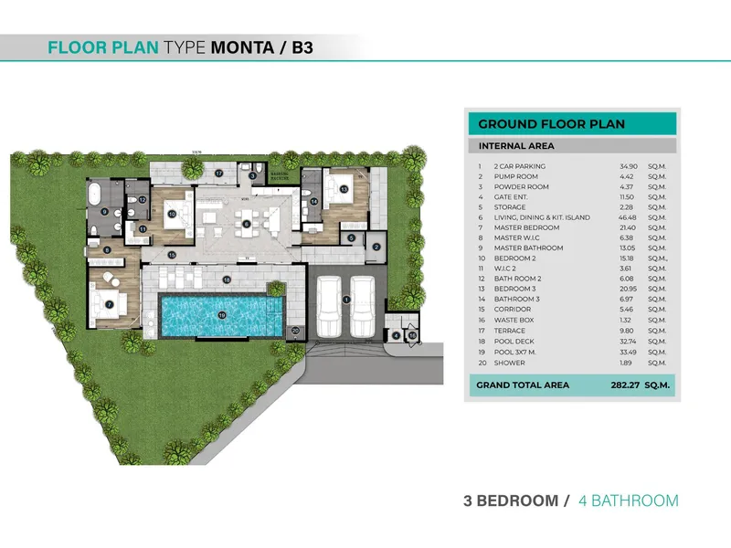 Phuvista 3 Nai Yang, floor plan