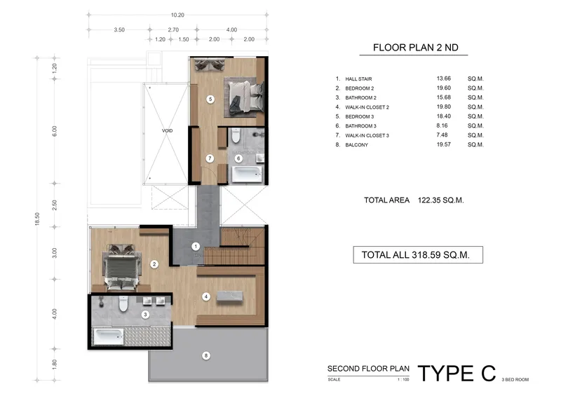 Rainpalm Villas, floor plan