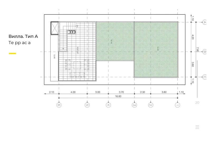 Rawayana Beachfront Villas, floor plan: terrace