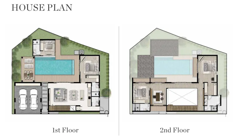 Serene Raya Villas, floor plan