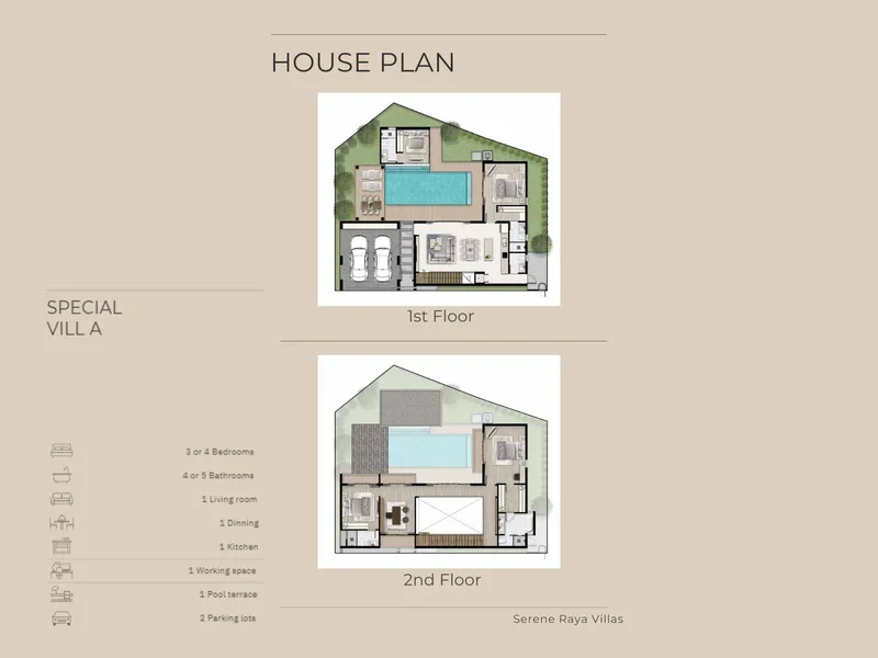 Serene Raya Villas, floor plan