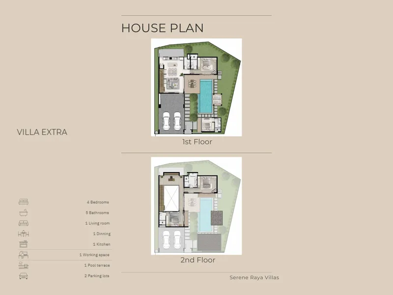 Serene Raya Villas, floor plan