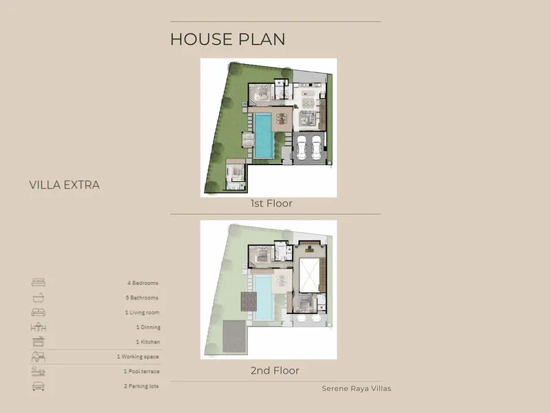 Serene Raya Villas, floor plan