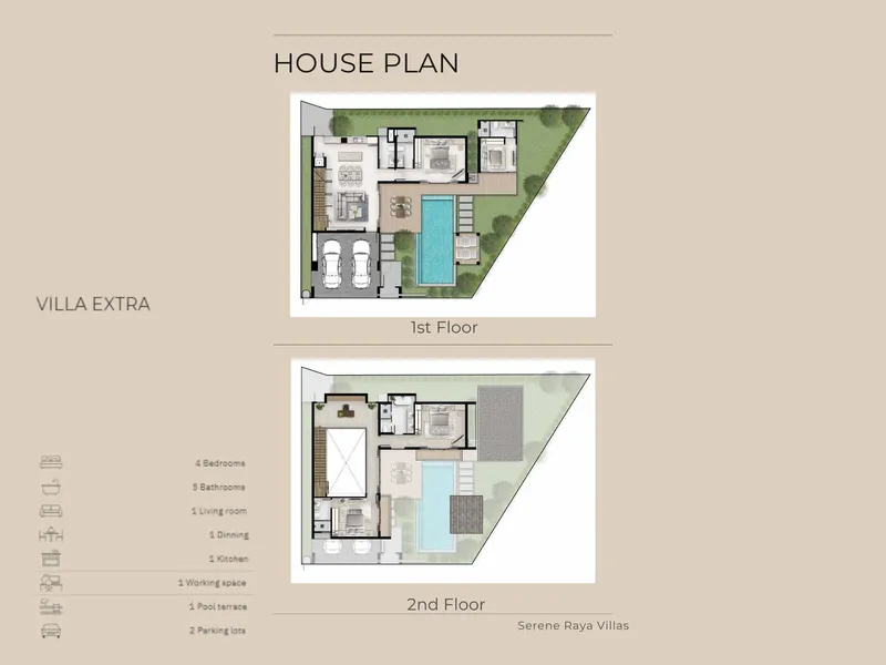 Serene Raya Villas, floor plan