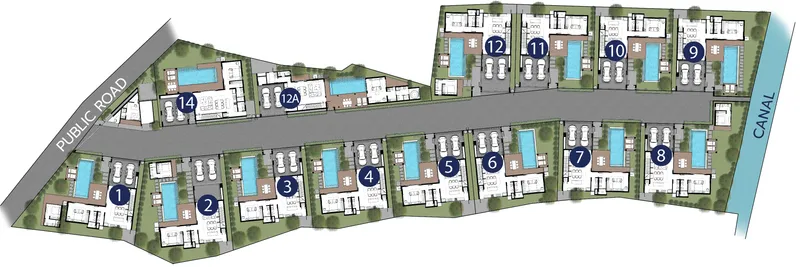 Villa 4-bedroom 350 sqm in Serene Raya Villas (Bang Tao) · Development floor plan