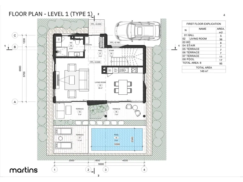 Sunny Moon Village, floor plan