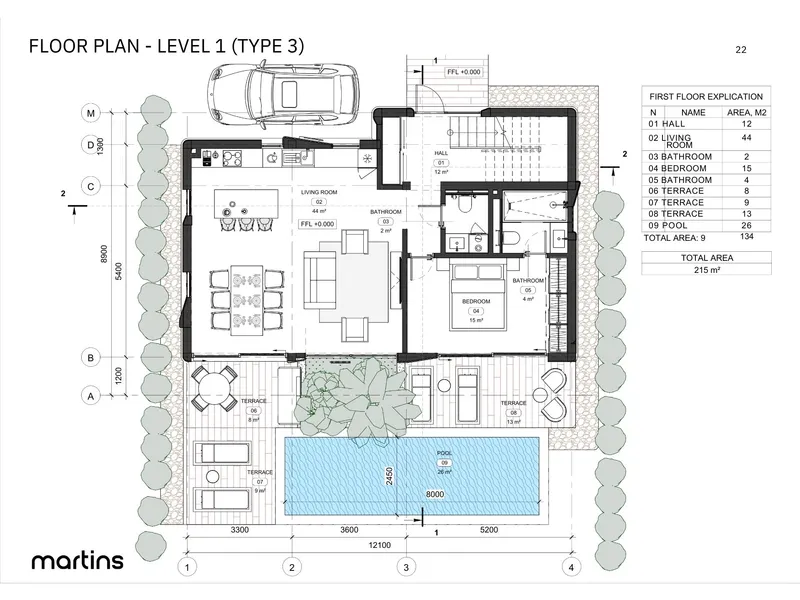 Sunny Moon Village, floor plan