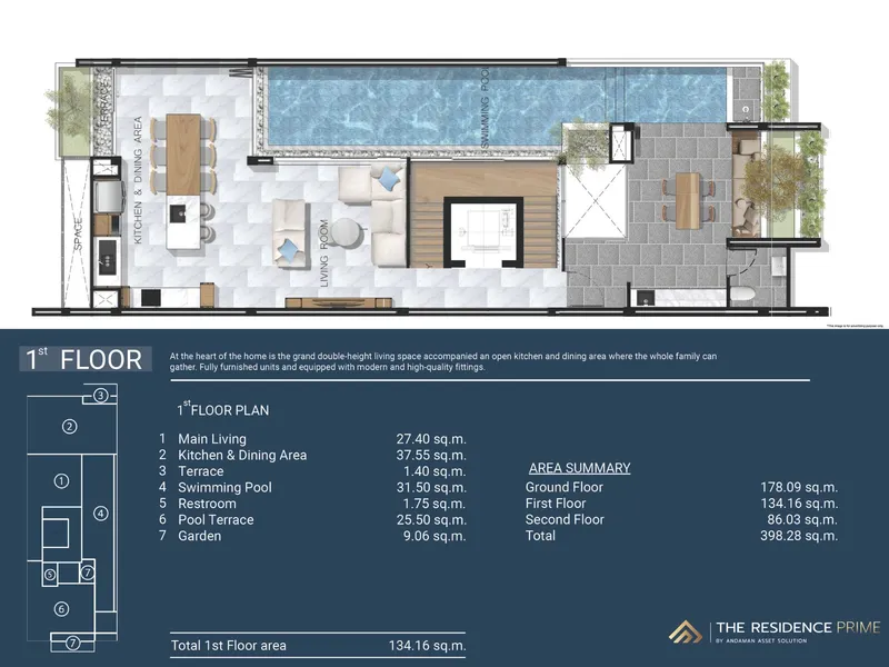 The Residence Prime, floor plan