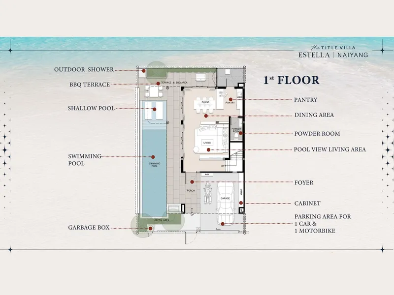 The Title Villa Estella, floor plan