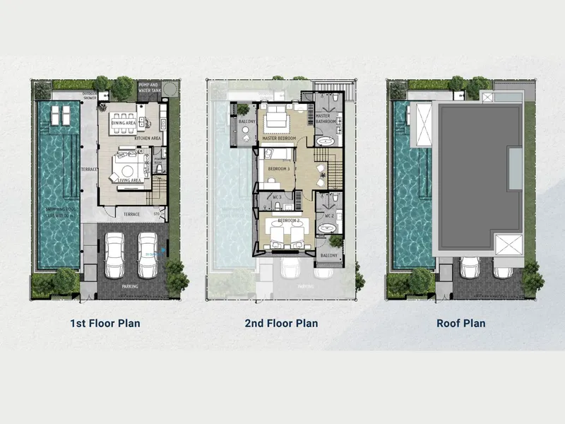 The Title Villa Kirara, floor plan