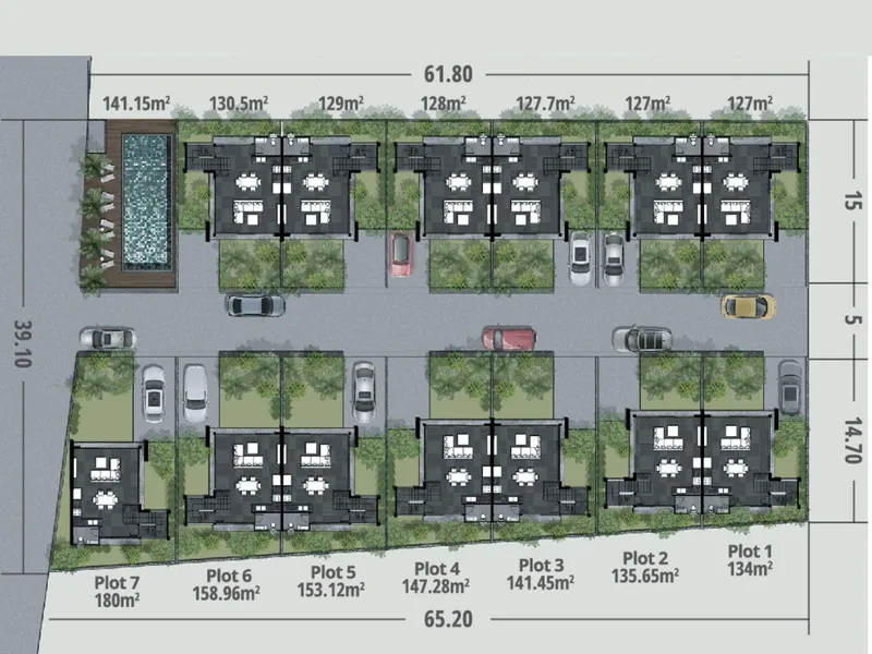 Villa 2-bedroom 122 sqm in Villa Sumalee (Rawai) · Development floor plan
