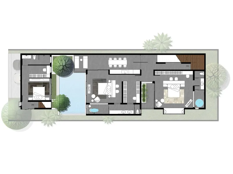 Villa 4-bedroom 548 sqm in Wallya Hill by Wallaya Villas (Kamala) · Development floor plan