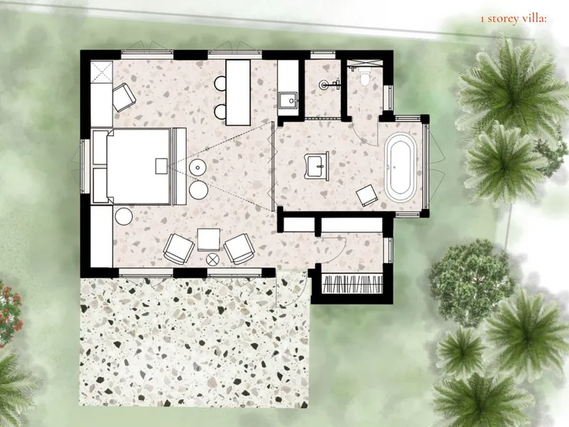 CASA NOI, floor plan: bedroom