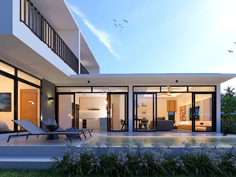 Golden Pool Villa · Plai Laem · 2 bd · 142 m²