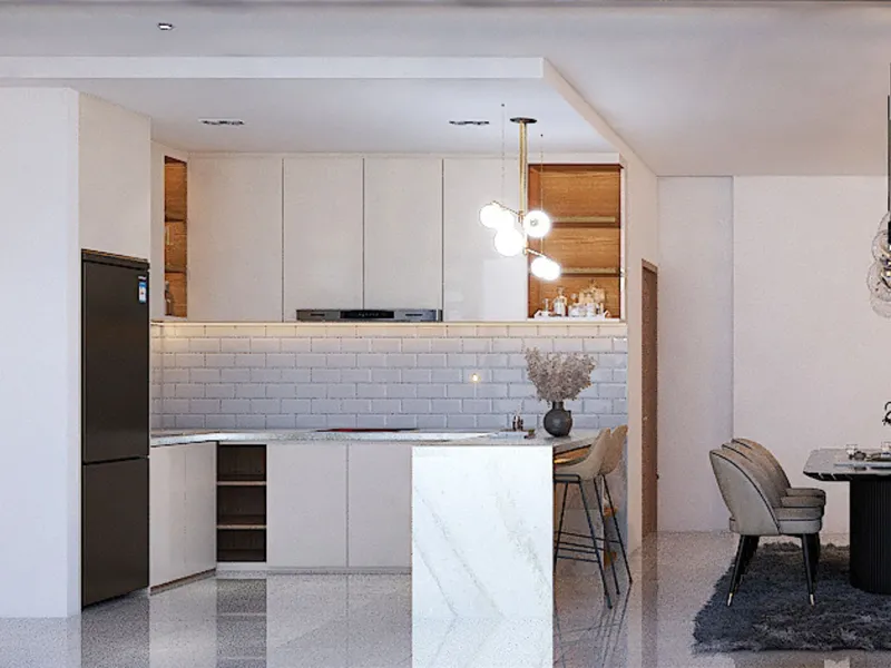 Villa 3-bedroom 254 sqm in Golden Pool Villa (Plai Laem) · kitchen