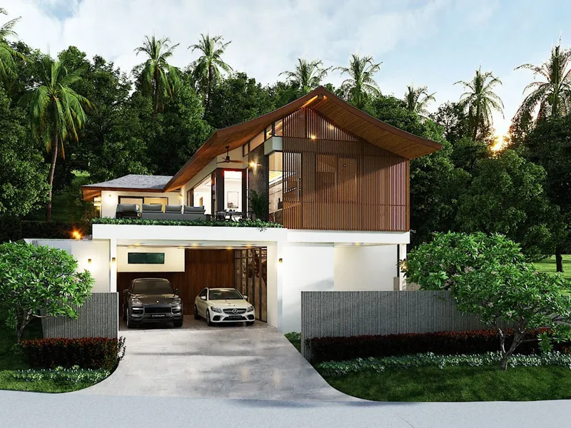 Villa 3-bedroom 350 sqm in Green Hills (Lamai) · view