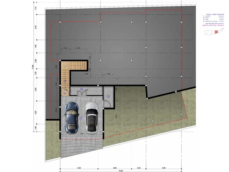 Villa 3-bedroom 350 sqm in Green Hills (Lamai) · Floor plan of this unit