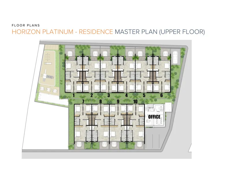 Townhouse 3-bedroom 192 sqm in Horizon Platinum Residence (Plai Laem) · Development floor plan