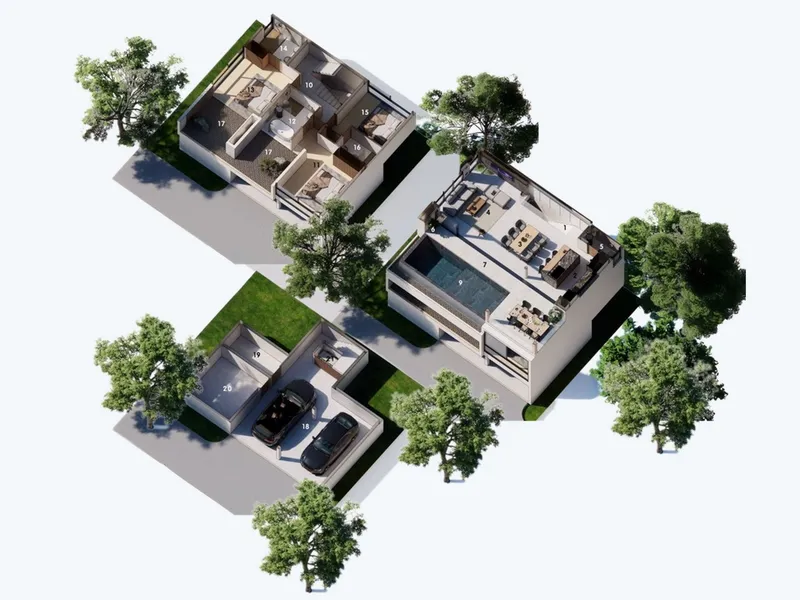 IO Villas, floor plan