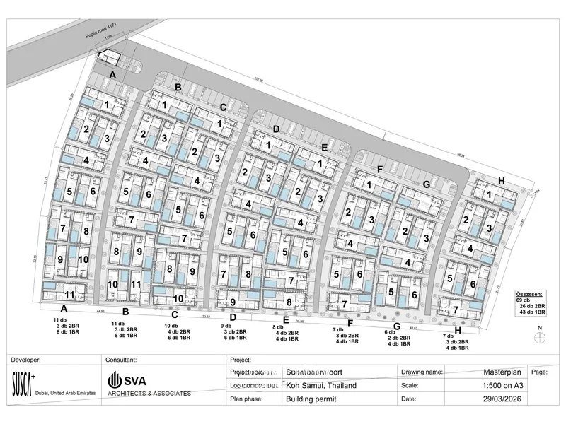 Villa 1-bedroom 80 sqm in Longevity Resort (Plai Laem) · Development floor plan