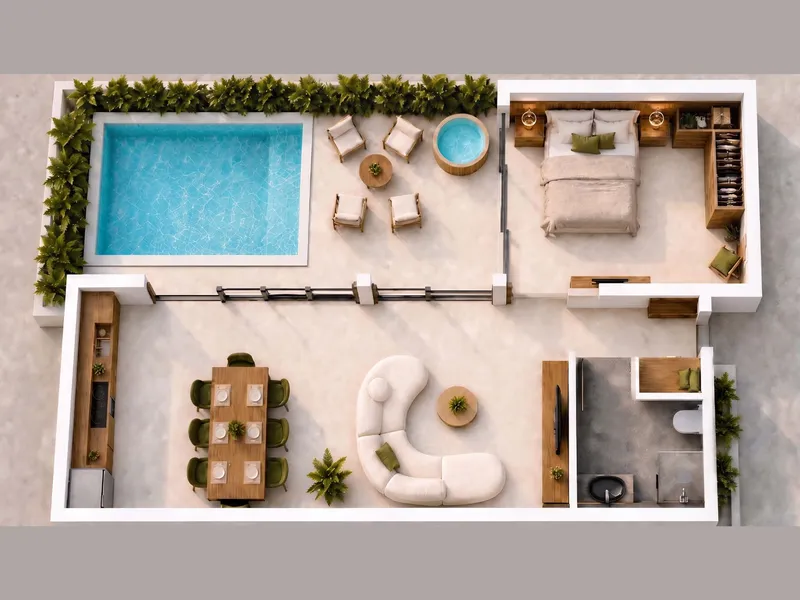Longevity Resort, floor plan
