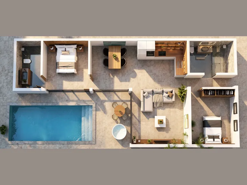 Longevity Resort, floor plan