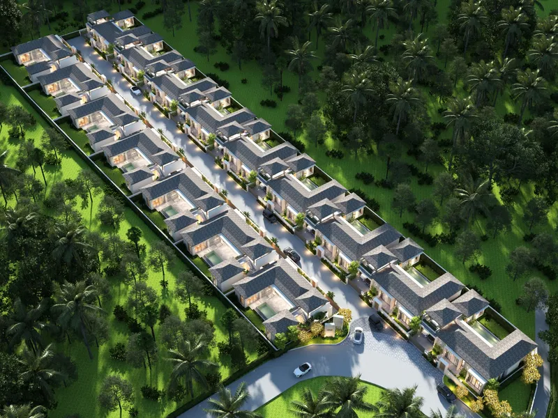 Villa 3-bedroom 276 sqm in Naga Kiri Samui (Lamai) · Developer render