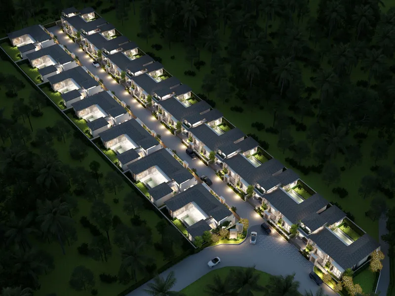 Villa 3-bedroom 276 sqm in Naga Kiri Samui (Lamai) · Developer render