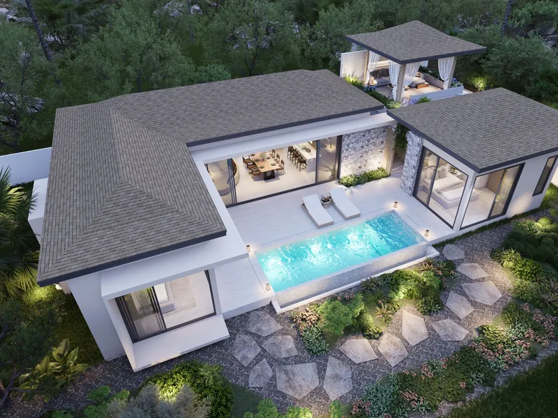 Villa 3-bedroom 270 sqm in Oasis Paradise Villas (Chaweng Noi) · exterior