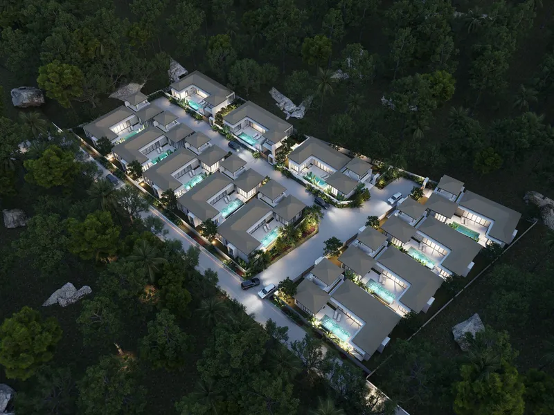 Villa 3-bedroom 270 sqm in Oasis Paradise Villas (Chaweng Noi) · Developer render