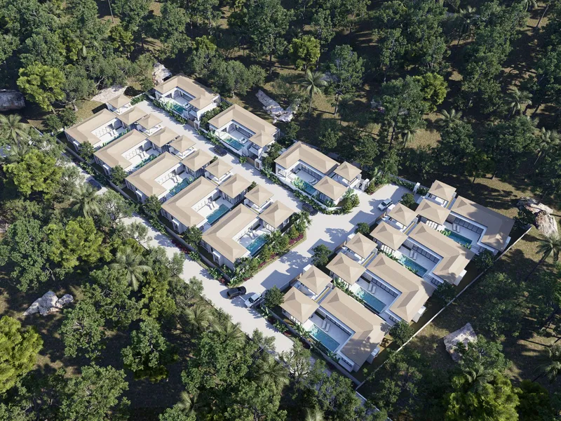Villa 3-bedroom 270 sqm in Oasis Paradise Villas (Chaweng Noi) · Developer render